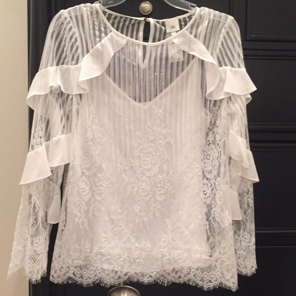 river island ruffle top